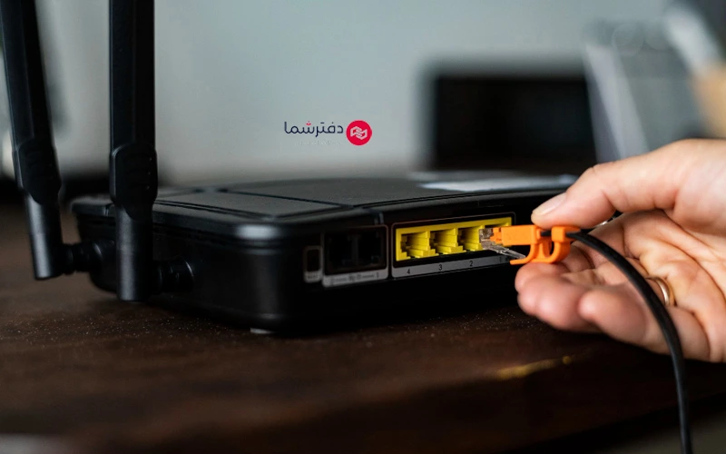 مودم روتر سیمی