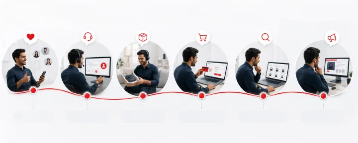 مراحل شکلگیری تجربه مشتری در سفر مشتری