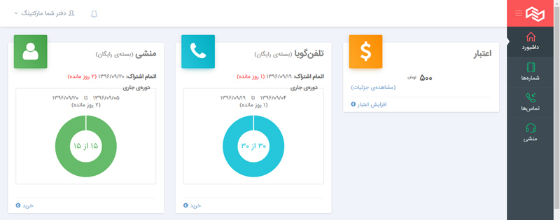 مزایای دفترشما